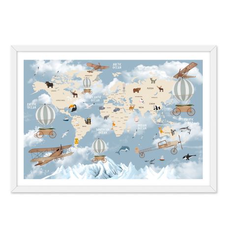 Cuadro Individual  Mapa Infantil-0