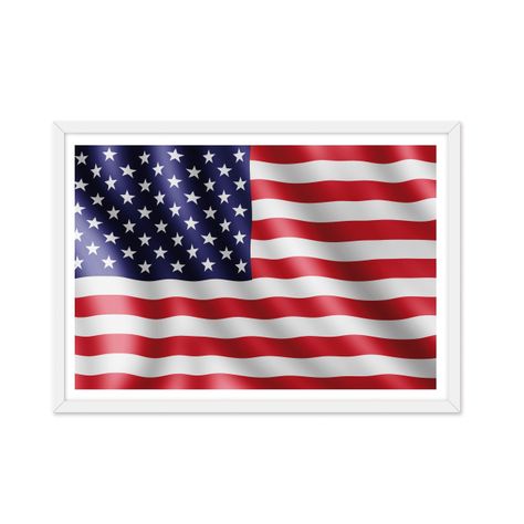 Cuadro individual Bandera Americana-0