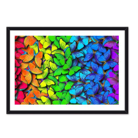 Cuadro Individual  Mariposas Multicolor-1