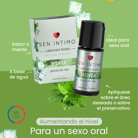 Lubricante sensacion fria, sabor Menta SEN INTIMO-3