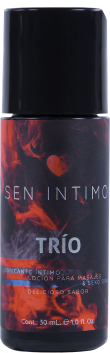 Lubricante Trio Placer 30ml. Calido y rico sabor. SEN INTIMO-2