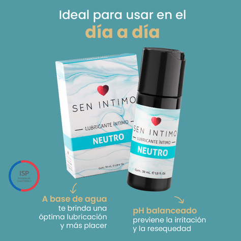 Lubricante Neutro, Maxima lubricación. SEN INTIMO-3
