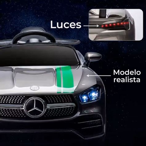 Auto Electrico Mercedes Con Control Remoto, Luces y Sonido-5