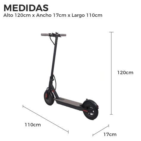 Scooter Electrico Antipinchazo 25 km. 300w M187-1