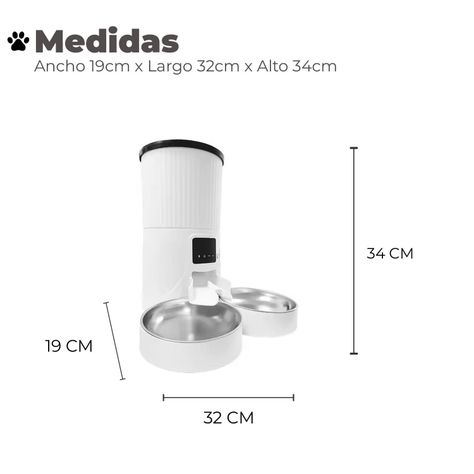 Dispensador Automatico Doble Comida Mascotas 4 lts. Wifi-1