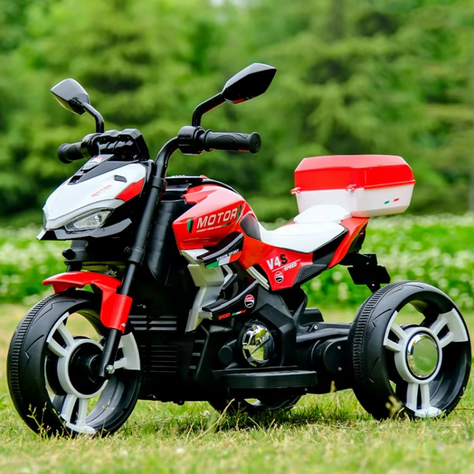 Moto Electrica Niño a Bateria Nitro Italy V4 Luz y Sonido-2