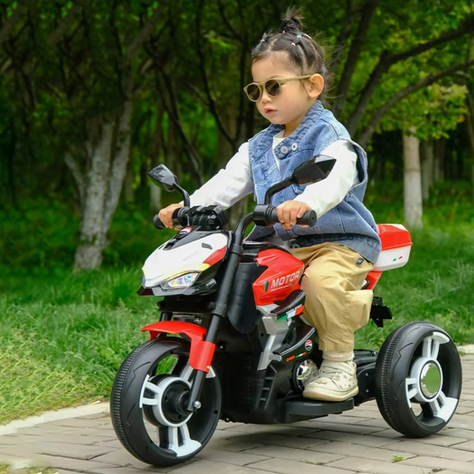 Moto Electrica Niño a Bateria Nitro Italy V4 Luz y Sonido-3