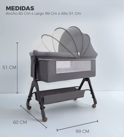Cuna Colecho Moises Bebe Altura Regulable Safe&soft -1