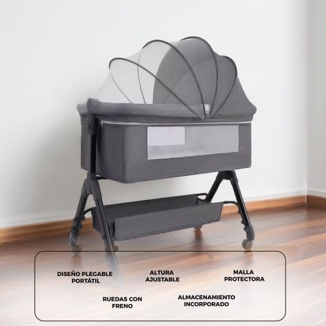 Cuna Colecho Moises Bebe Altura Regulable Safe&soft -2
