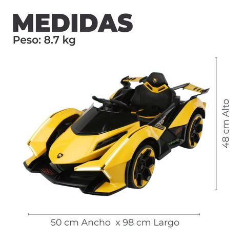 Auto Electrico para Niños Con Control Remoto, Luces y Sonido -1