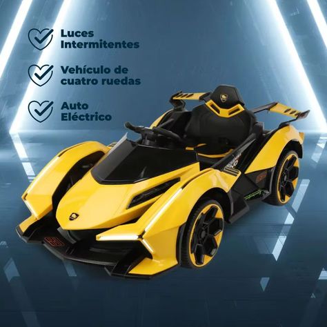 Auto Electrico para Niños Con Control Remoto, Luces y Sonido -3
