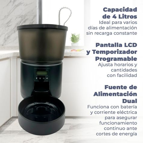 Dispensador Automatico Comida Mascotas 4 lts.-2