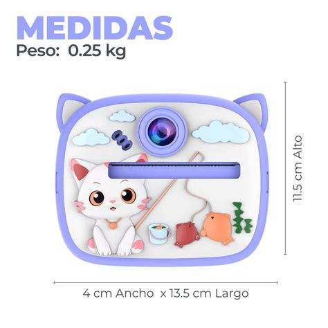 Camara Digital Instantanea Mini Impresora Termica Niños -1