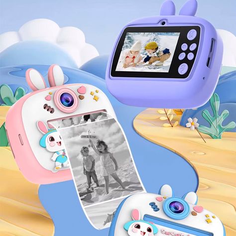 Camara Digital Instantanea Mini Impresora Termica Niños -4
