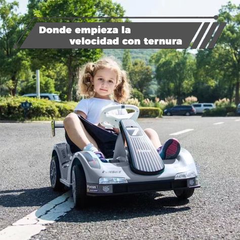 Auto Electrico para Niños Karting  Con Control, Luz y Sonido-2