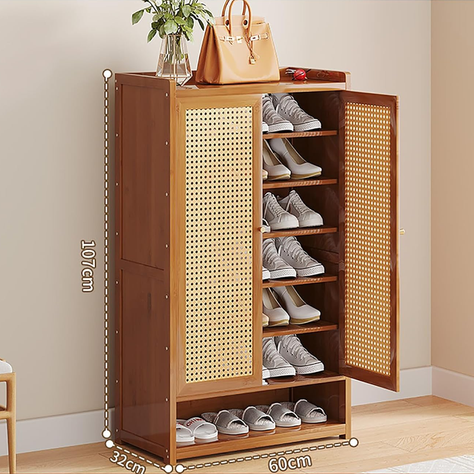 Zapatero Organizador Almacenamiento Armario Con Puertas -3