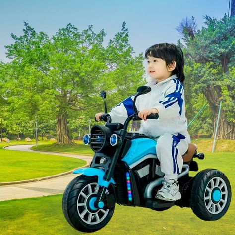 Moto Eléctrica Para Niños Motocicleta Clásica Luz Y Sonidos-2