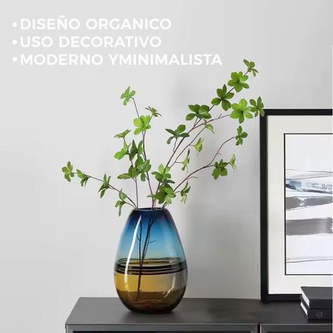 Florero Jarron Decorativo Ovalado Minimalista Italy 30 cms.-2