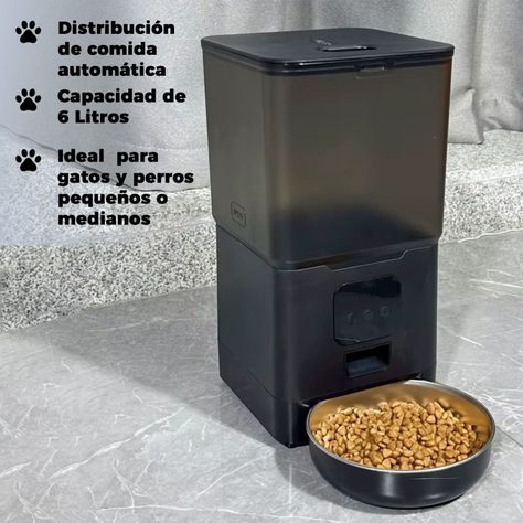 Dispensador Automatico Comida Mascotas Cubo 6 lts. Wifi-2