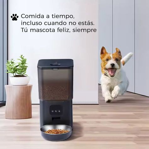 Dispensador Automatico Comida Mascotas Cubo 6 lts. Wifi-4