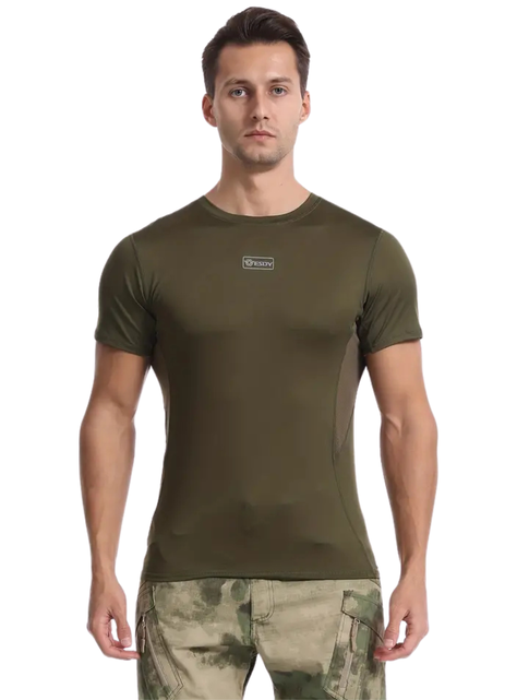 Polera Táctica Spandex - Verde-0