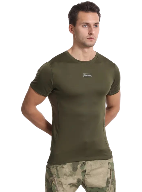 Polera Táctica Spandex - Verde-2