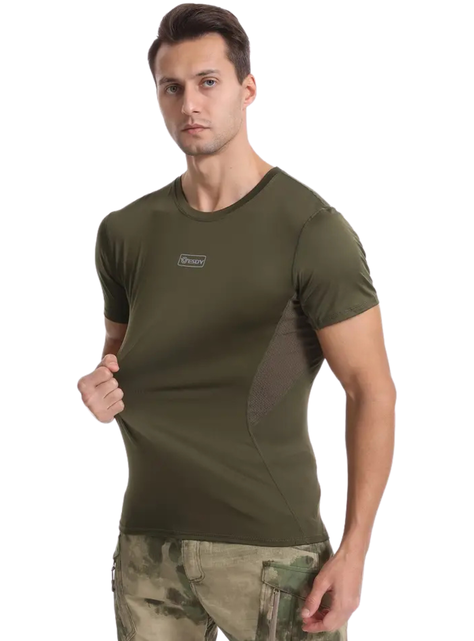 Polera Táctica Spandex - Verde-3