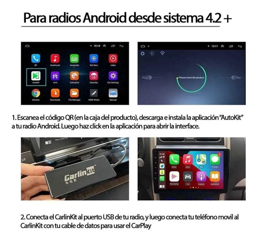Carlinkit Inalambrico Apple Carplay Android Auto-4