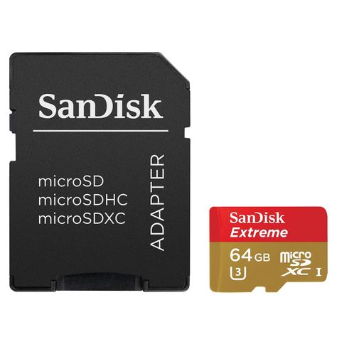 Tarjeta SanDisk Extreme 64 GB con adaptador-0