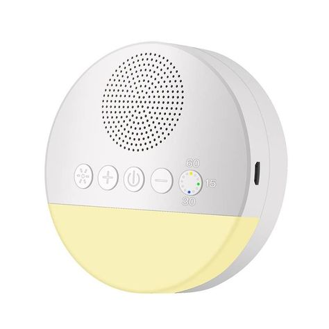 Máquina Ruido Blanco Con Luz Noche Cálida Temporizador Bebe-0