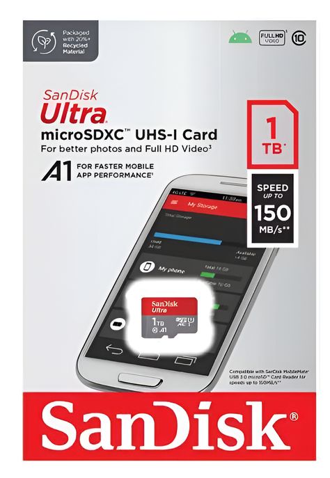 Tarjeta Memoria Micro Sdxc Sandisk Ultra 1tb 150 Mb/s A1-3