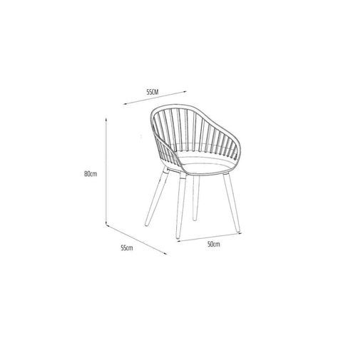 Pack x4 Sillas Exterior Cannes Gris Midtown-6