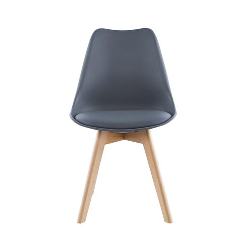 Pack x4 Sillas de Comedor Tulip Gris Midtown-1