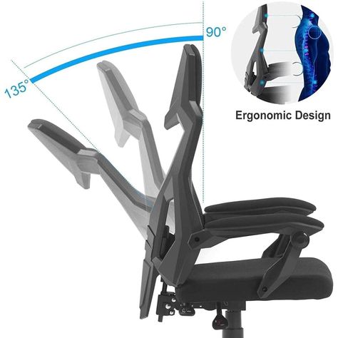 Silla de Escritorio Oficina Gamer Ergonómica Pro Mesh Midtown-5