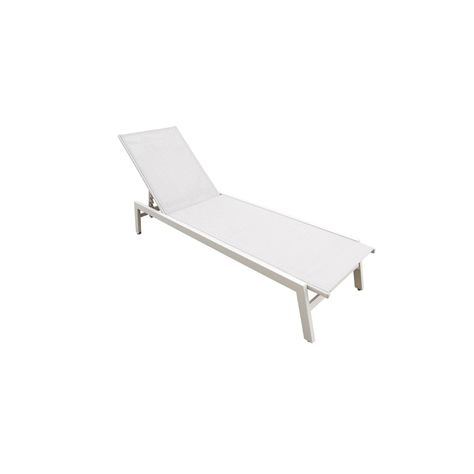 Juego de Reposeras Aluminio Blanco X2 Midtown-1