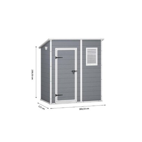 Bodega De Jardín Manor Pent 6x4 Keter - 200x183x111 Cm-4