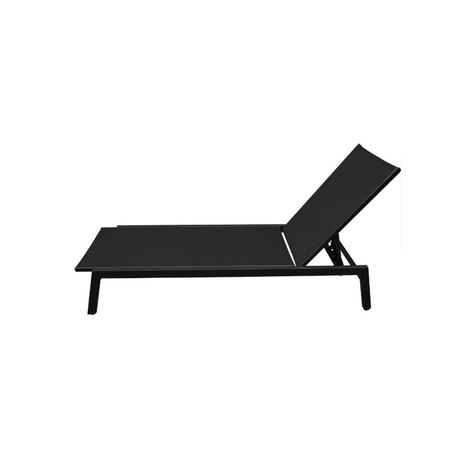 Juego de Reposeras Aluminio Negra X2 Midtown-1