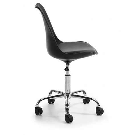 Silla De Oficina Giratoria PC Escritorio Tulip Eames Negra Midtown-1
