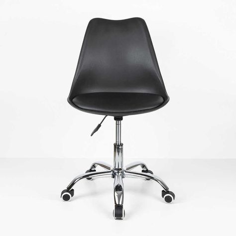 Silla De Oficina Giratoria PC Escritorio Tulip Eames Negra Midtown-3