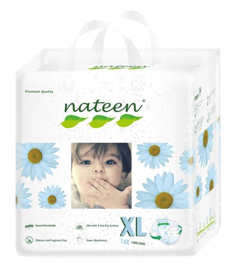 Pañal Ecológico Bebe XL - 14 unidades-0