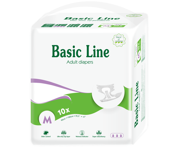 PAÑAL ADULTO BÁSICO PURPLE talla M - 10 un-0