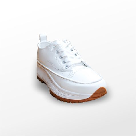 ZAPATILLAS MUJER  BLANCO CORDON PU-1