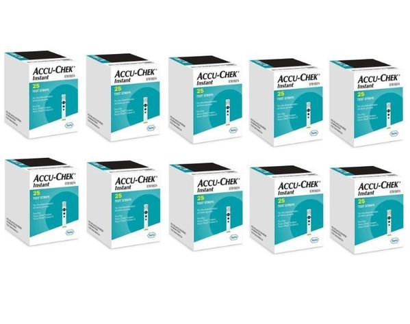 250 TIRAS / CINTAS REACTIVAS ACCU-CHEK® INSTANT-1
