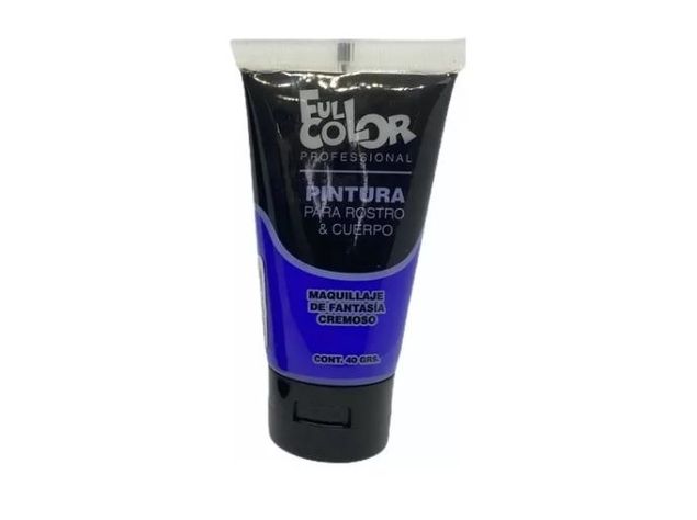 Pinturas De Cuerpo Y Cara Full Color Para Fiestas Cotillon Azul-0