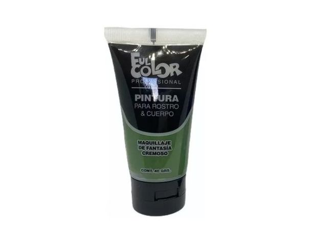 Pinturas De Cuerpo Y Cara Full Color Para Fiestas Cotillon Verde-0