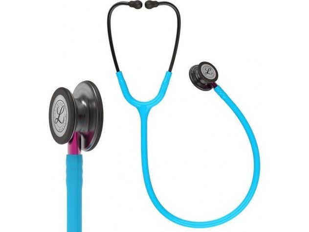 Fonendoscopio Littmann Classic III Turquesa Smoke Vástago Violeta 5872 + Estuche Negro-0