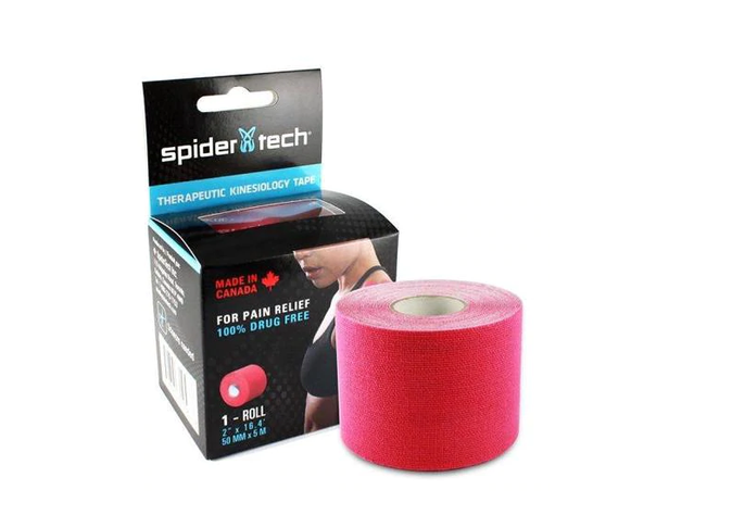 Tape Kinesiologico Spidertech Rosado (5 cm x 5 mts)-0