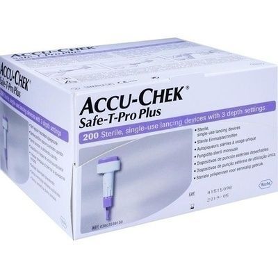 Lanceta Accu-chek Safe-t-pro Plus 200 Unidades.-0
