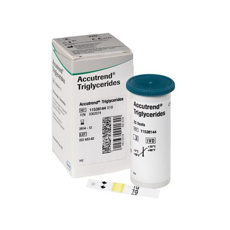 Tiras - Cintas Reactivas Trigliceridos Accutrend® 25 Un.-0