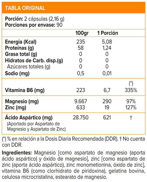 ZMA 180 CAPSULES 2.0, ON-3
